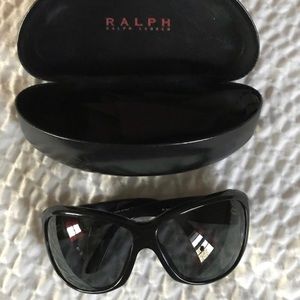 Ralph Lauren Sunglasses black dark tint like new